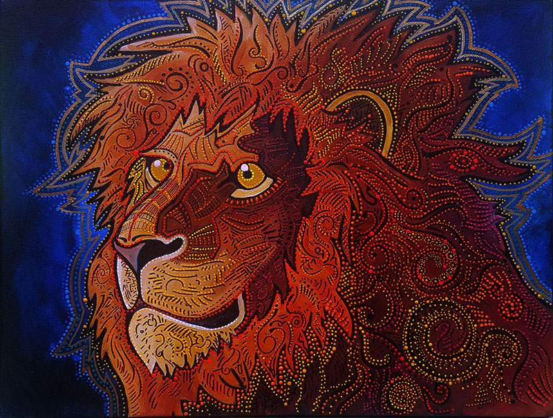 Heart of a Lion (Commission on Canvas)